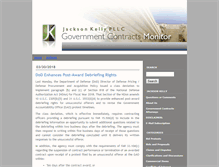 Tablet Screenshot of govtcontractsmonitor.jacksonkelly.com