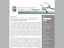 Tablet Screenshot of healthlawmonitor.jacksonkelly.com